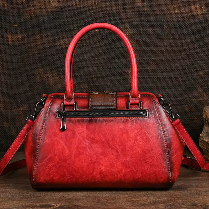 Florina | Mala Artesanal com Detalhe Floral