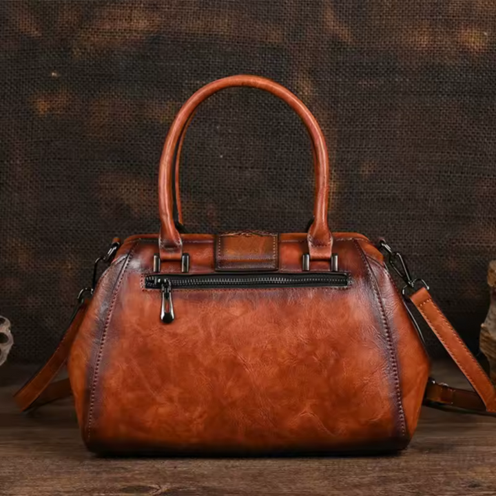 Florina | Mala Artesanal com Detalhe Floral