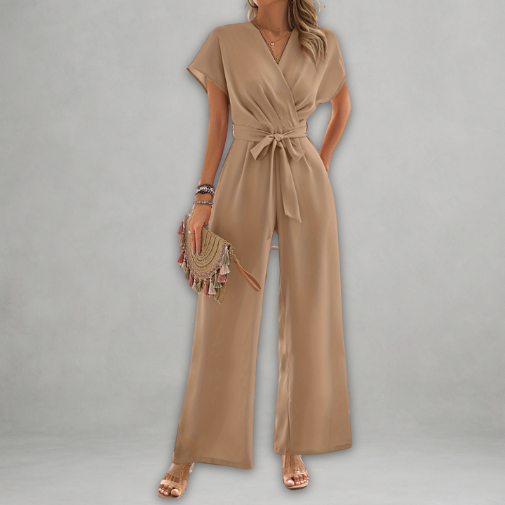 Isadora | Macacão Feminino com Cinto Elegante