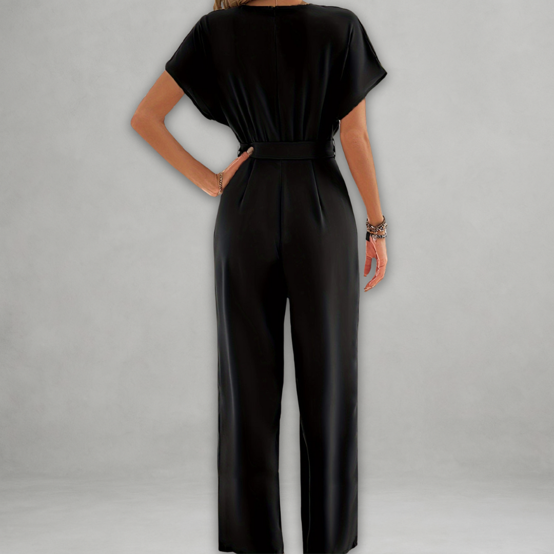 Isadora | Macacão Feminino com Cinto Elegante