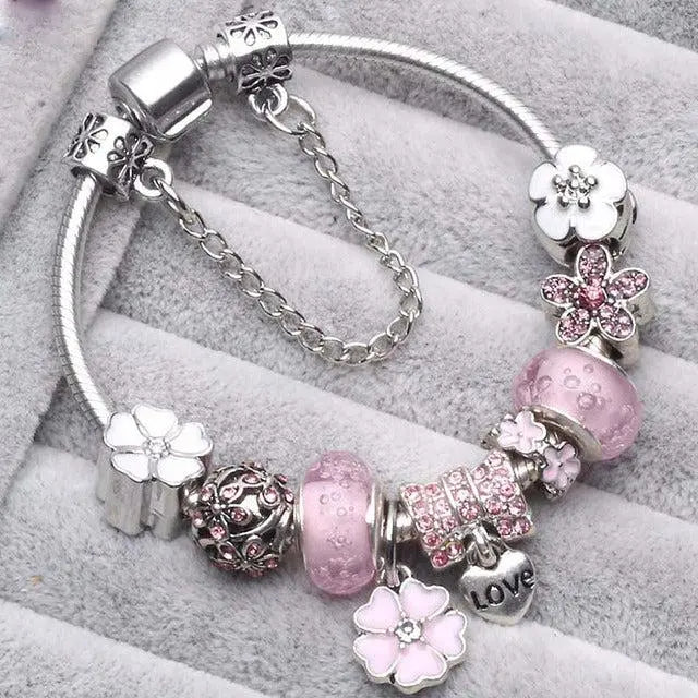 Rosa Vintage | Pulseira Elegante
