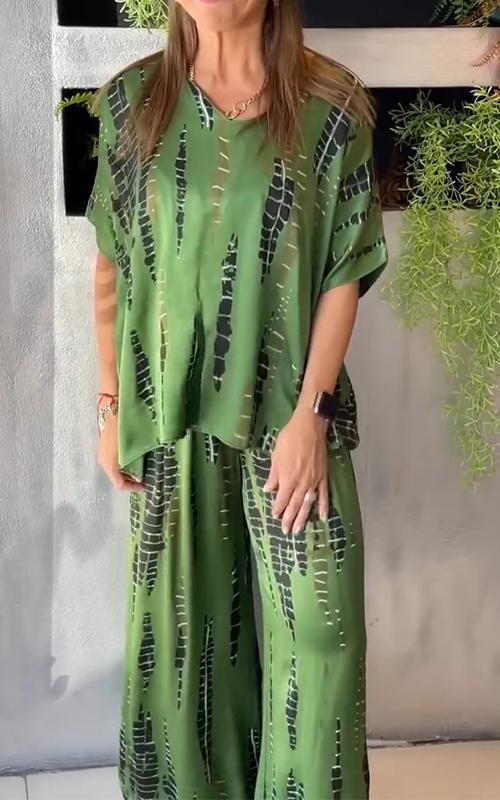 Elena | Conjunto Satinado Casual e Elegante