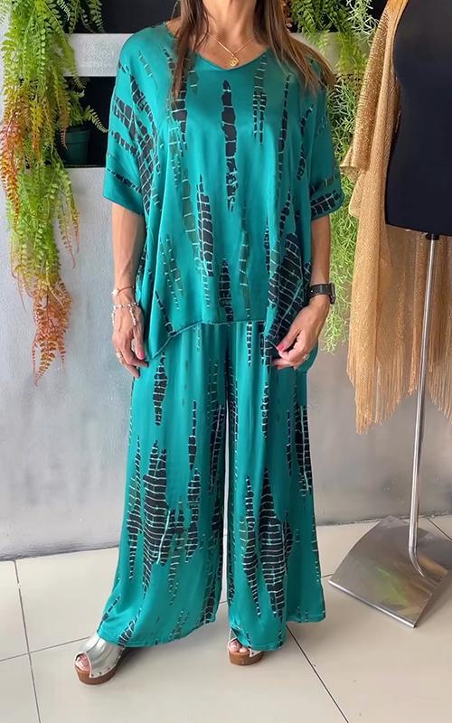 Elena | Conjunto Satinado Casual e Elegante